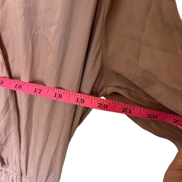 NWT Mustard Seed Mocha Drop Waist Smocked Tiered Ruffle Mini Dress - Size Medium - Picture 8 of 8